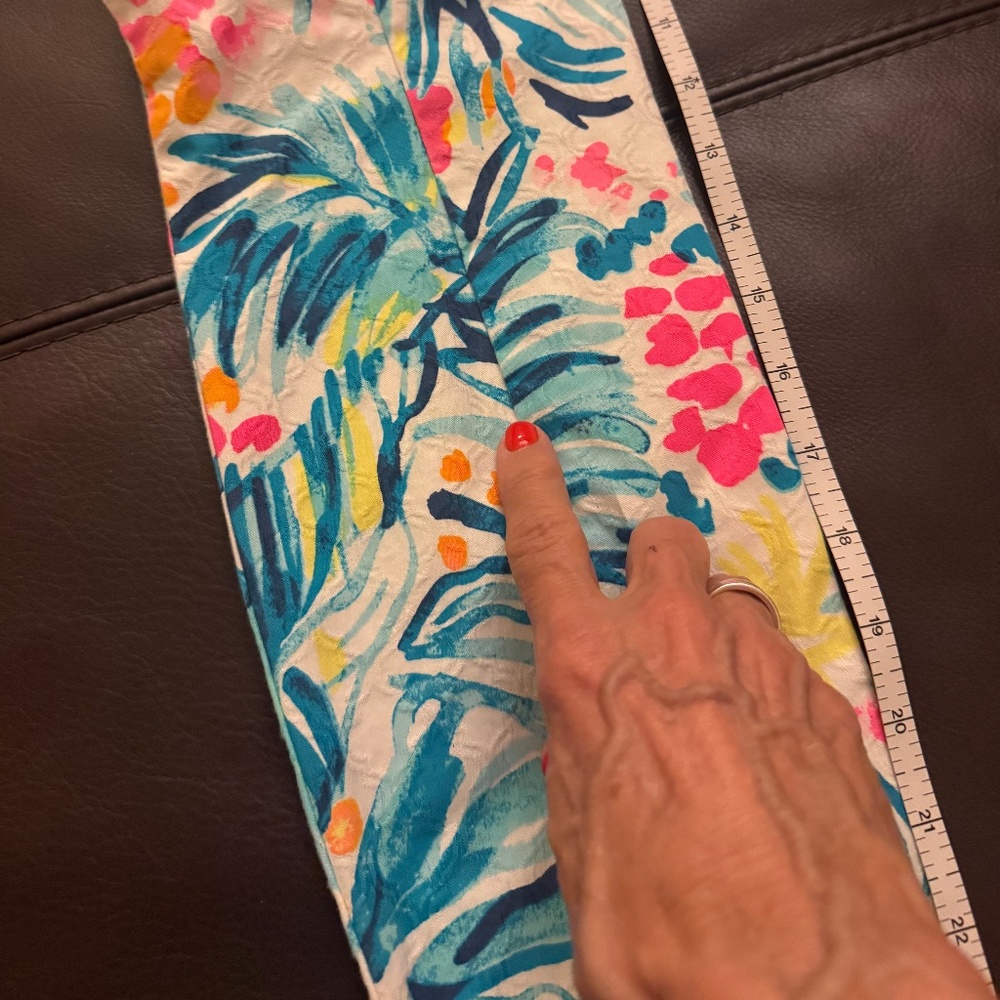 LIKE NEW LILY PULITZER SIZE 0 SLIM LEG - Picture 5 of 8